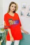 155274 Kirmizi Oversize Tshirt